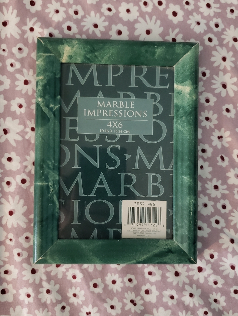 Marble Impressions 4x6 Green Marble Photo Frame